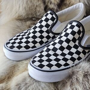 Vans Classic Checkered Slip-On Loafers Men's 7.5 Women's 9